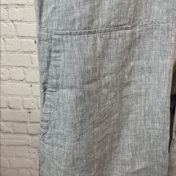 Eileen Fisher 100% Organic Cotton Loose Lightweight Blazer Duster Size L Large - Picture 9 of 13